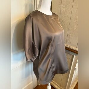 Banana Republic Satin Blouse in Taupe